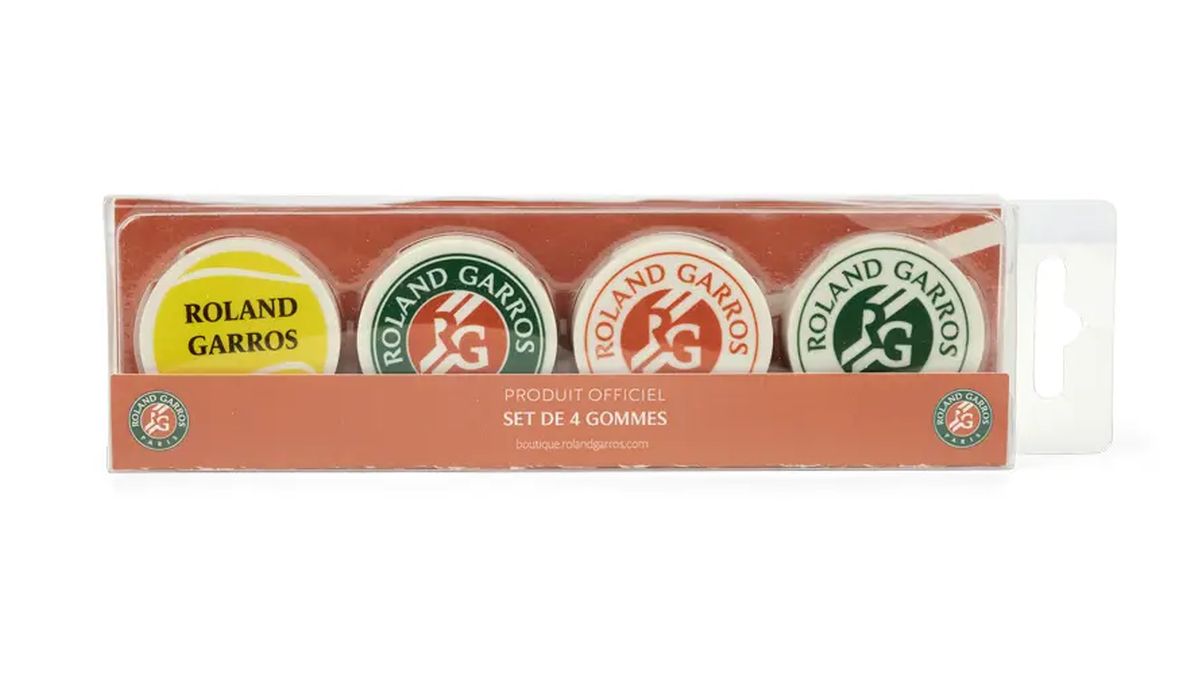 Roland Garros Erasers 4P