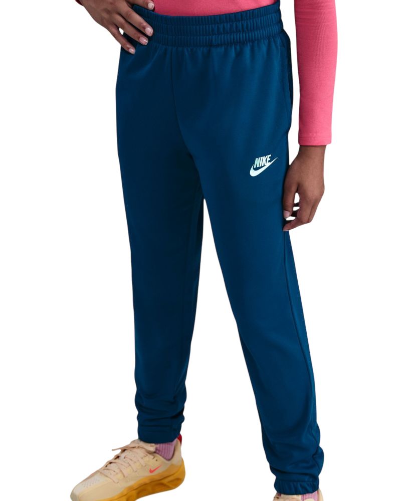 Nike Kids Dri-Fit Poly Knit Full Zip - blue force/green abyss/white