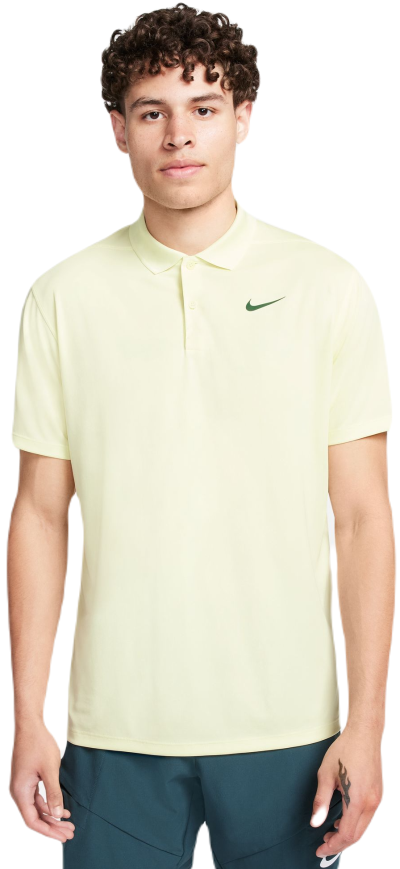 Nike Court Dri-Fit Pique Polo - luminous green/fir