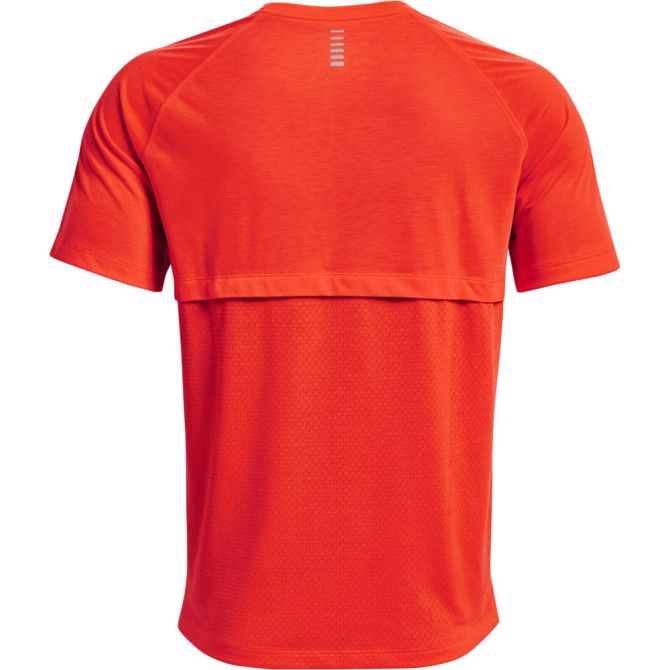 Under Armour Men's Streaker Run Short Sleeve - phoenix fire/reflective