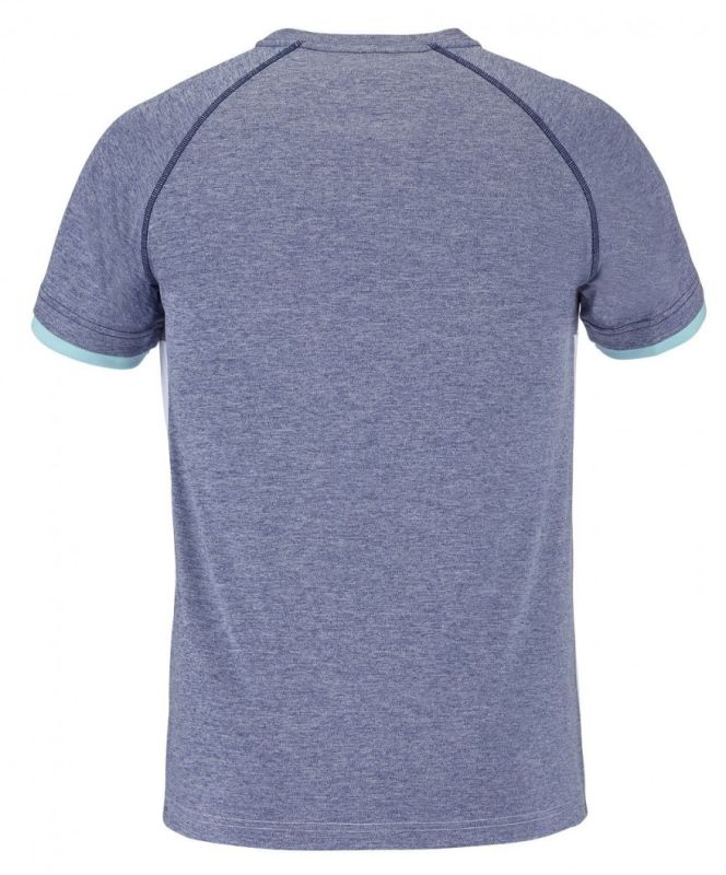 Babolat Play Crew Neck Tee Men - white/blue heather
