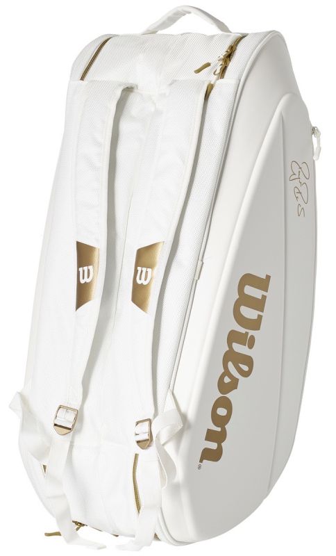Wilson Federer DNA 12 Pk Bag - white/gold