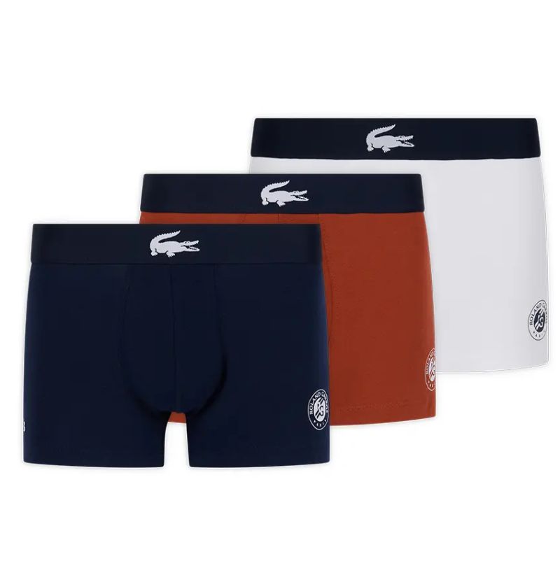 Lacoste Roland Garros Edition Cotton Trunks 3P - multicolor 