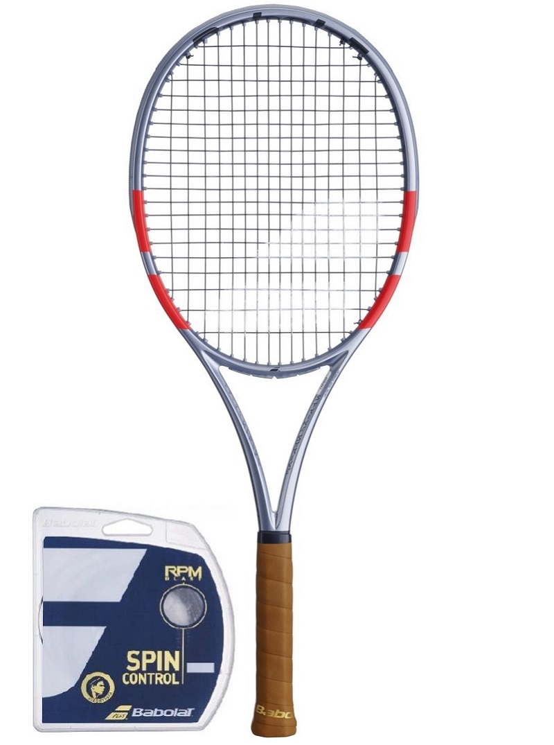 Babolat Pure Strike 97 4-gen - grey/fluo strike + string