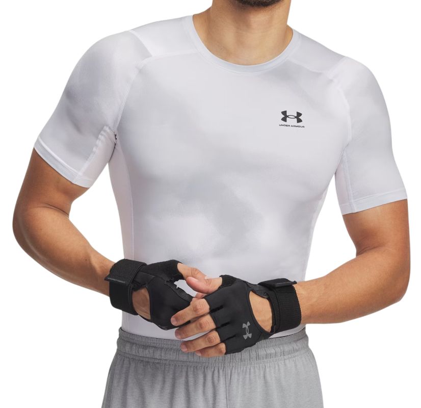 Under Armour HeatGear Printed Short Sleeve - white/halo gray/black