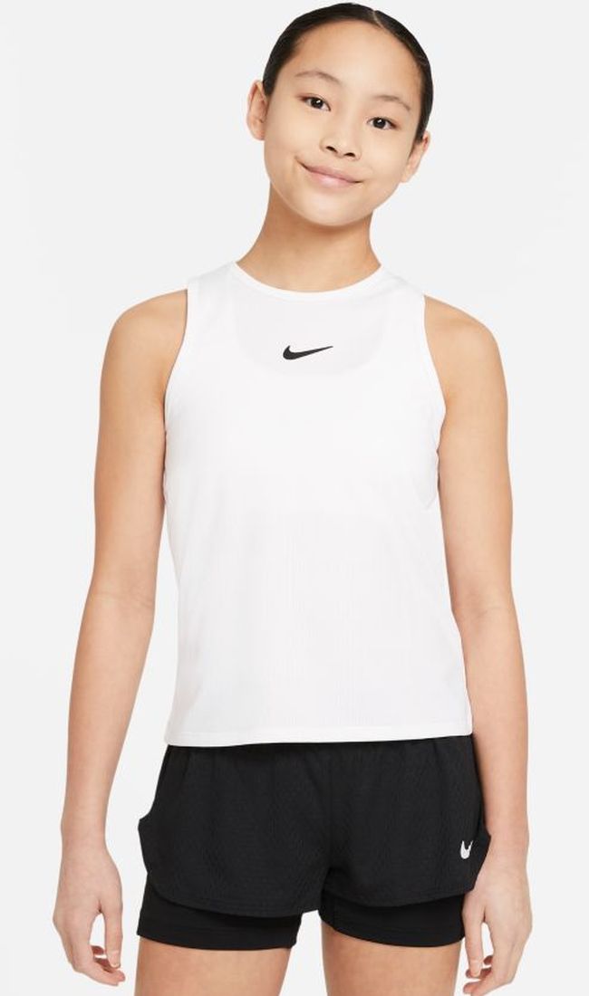 Nike Court Dri-Fit Victory Tank G - white/black