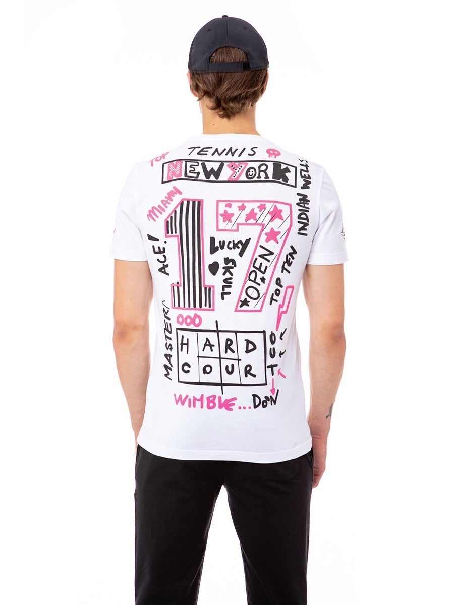 hydrogen-graffiti-tee-white-fucsia-4 Hydrogen Graffiti Tee - white/fucsia