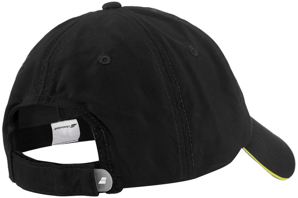 Babolat Basic Logo Cap - black/blazing yellow