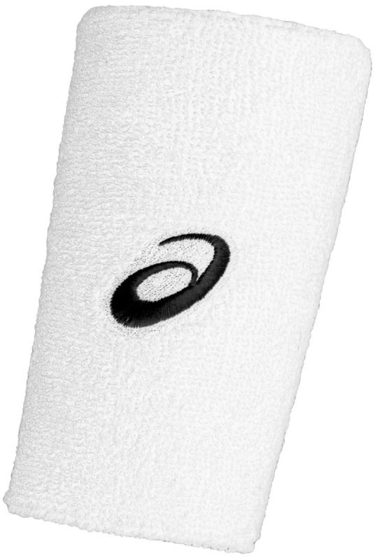 Asics Terry Double Wide Wristband - white