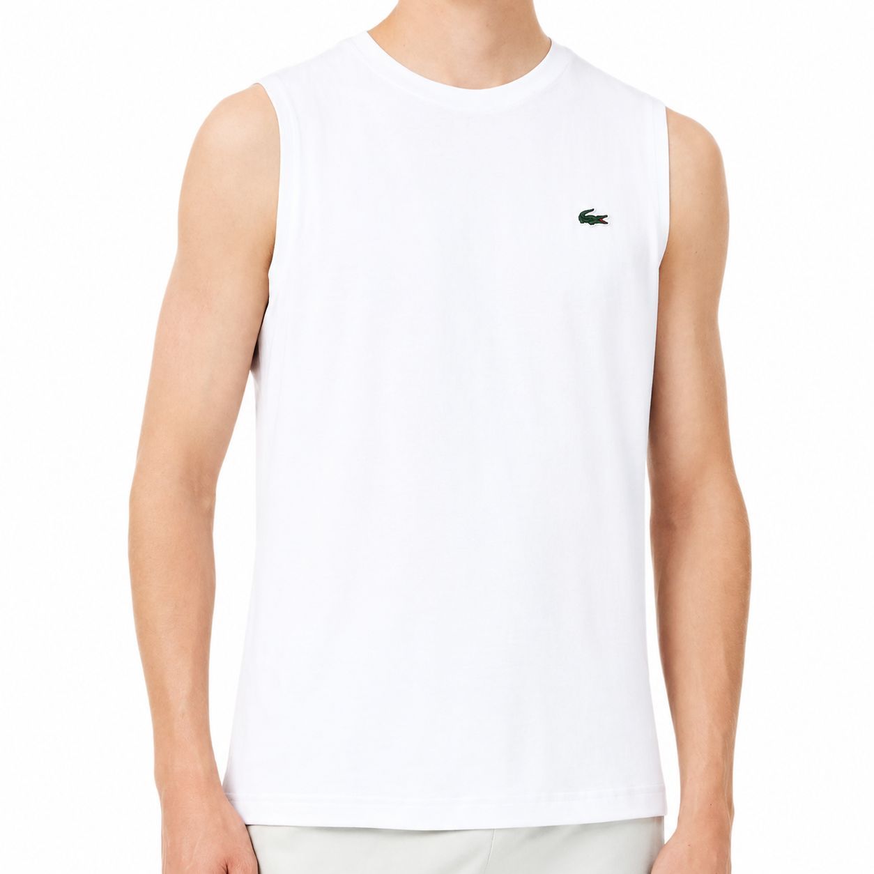Męski t-shirt Lacoste Ultra Dry Sport - white