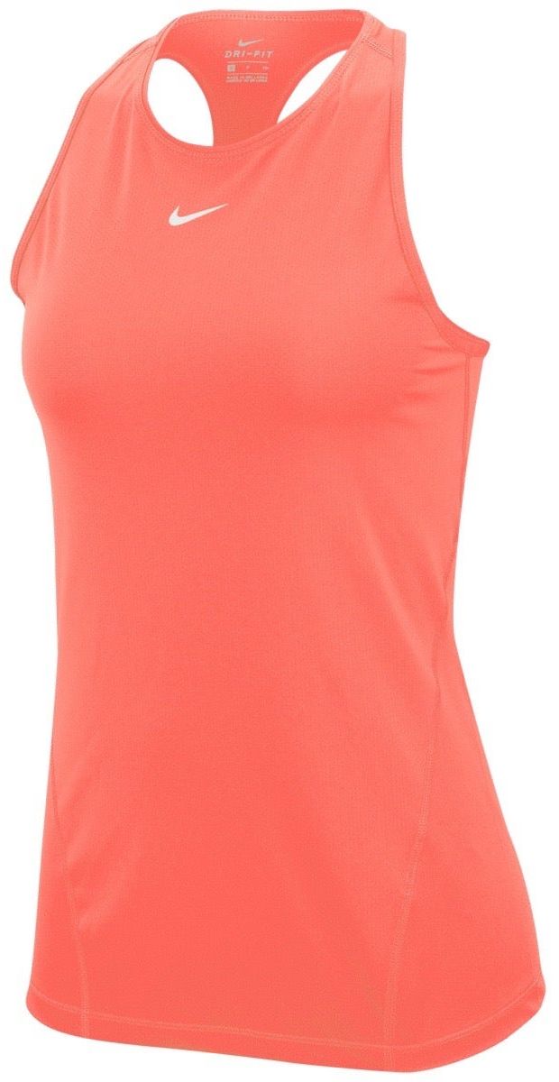 Nike Pro Tank All Over Mesh - bright mango/white