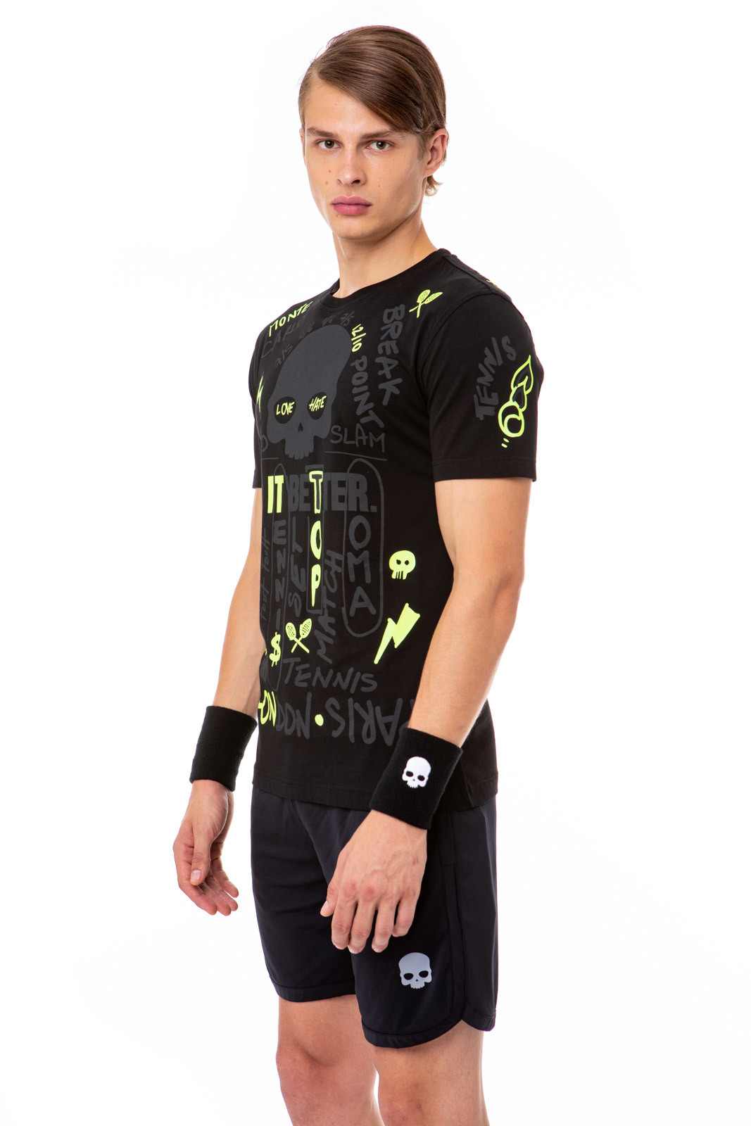 hydrogen-graffiti-tee-man-black-yellow-fluo-2 Hydrogen Graffiti Tee Man - black/yellow fluo