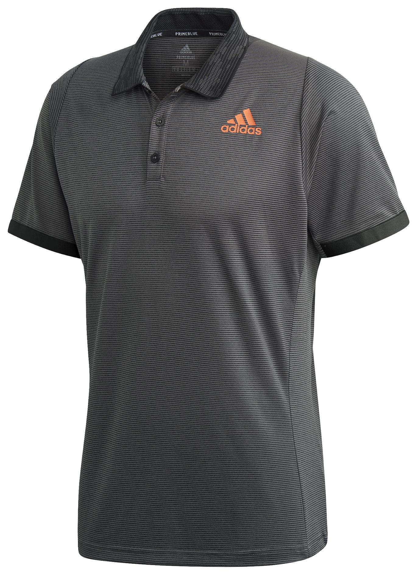 Adidas M Freelift Polo Primeblue - grey six/true orange
