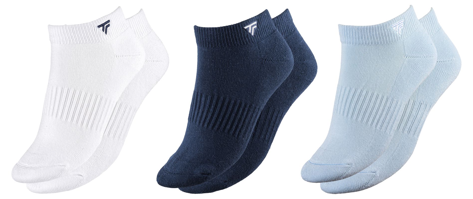 Tecnifibre Low Cut 3P - white/marine/glacier