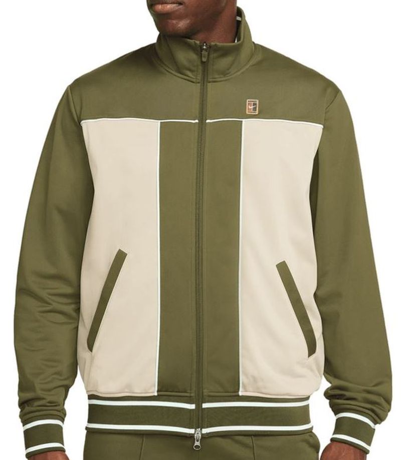 Nike Court Heritage Suit Jacket - rough green/seasame/mint foam Nike Court Heritage Suit Jacket - rough green/seasame/mint foam
