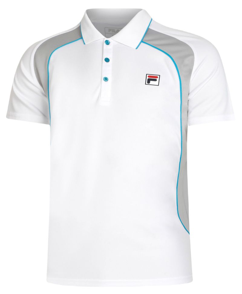 Fila Austarlian Open Harrison Polo Shirt - white/silver scone