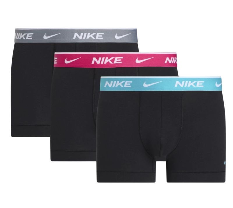 Nike Everyday Cotton Stretch Trunk 3P - dusty cactus/rush pink/cool grey