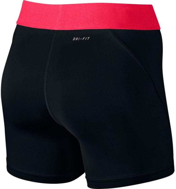 Nike Pro Womens 5" Training Shorts - black/racer pink/racer pink