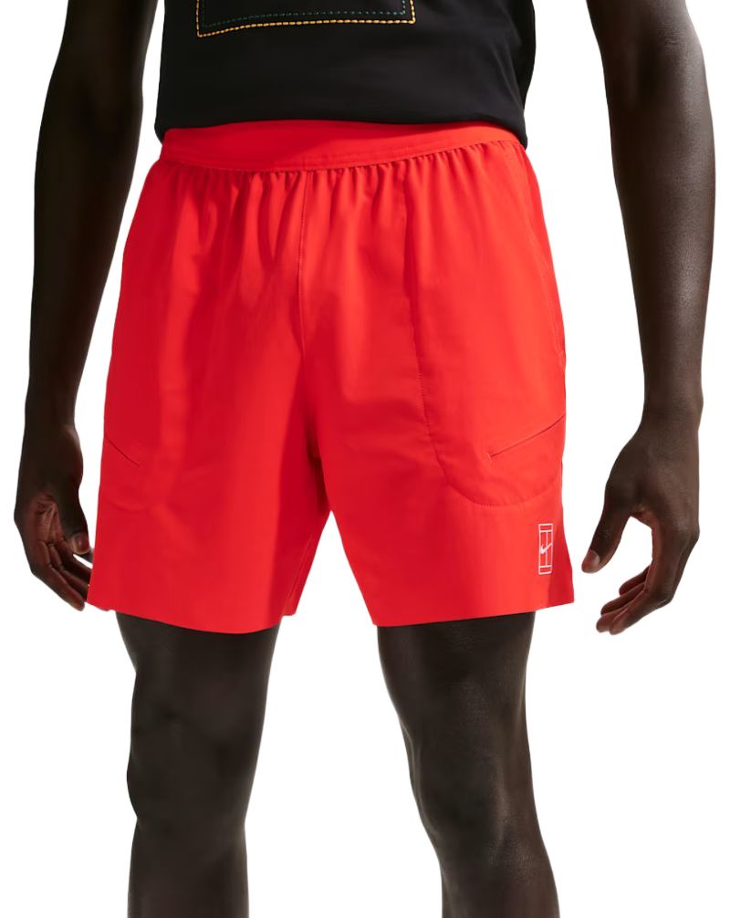 Nike Court Advantage Dri-Fit 6in Tennis - chile red/white 