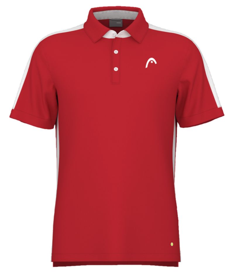 Head Slice Polo Shirt - red