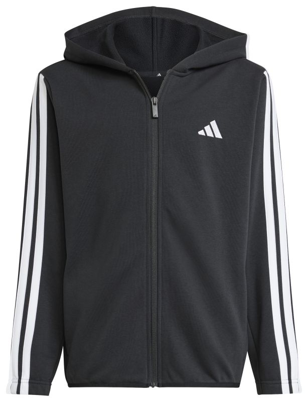 JD6505_2_APPAREL_Photography_Front-Center-View_white Adidas Kids 3-stripes French Terry