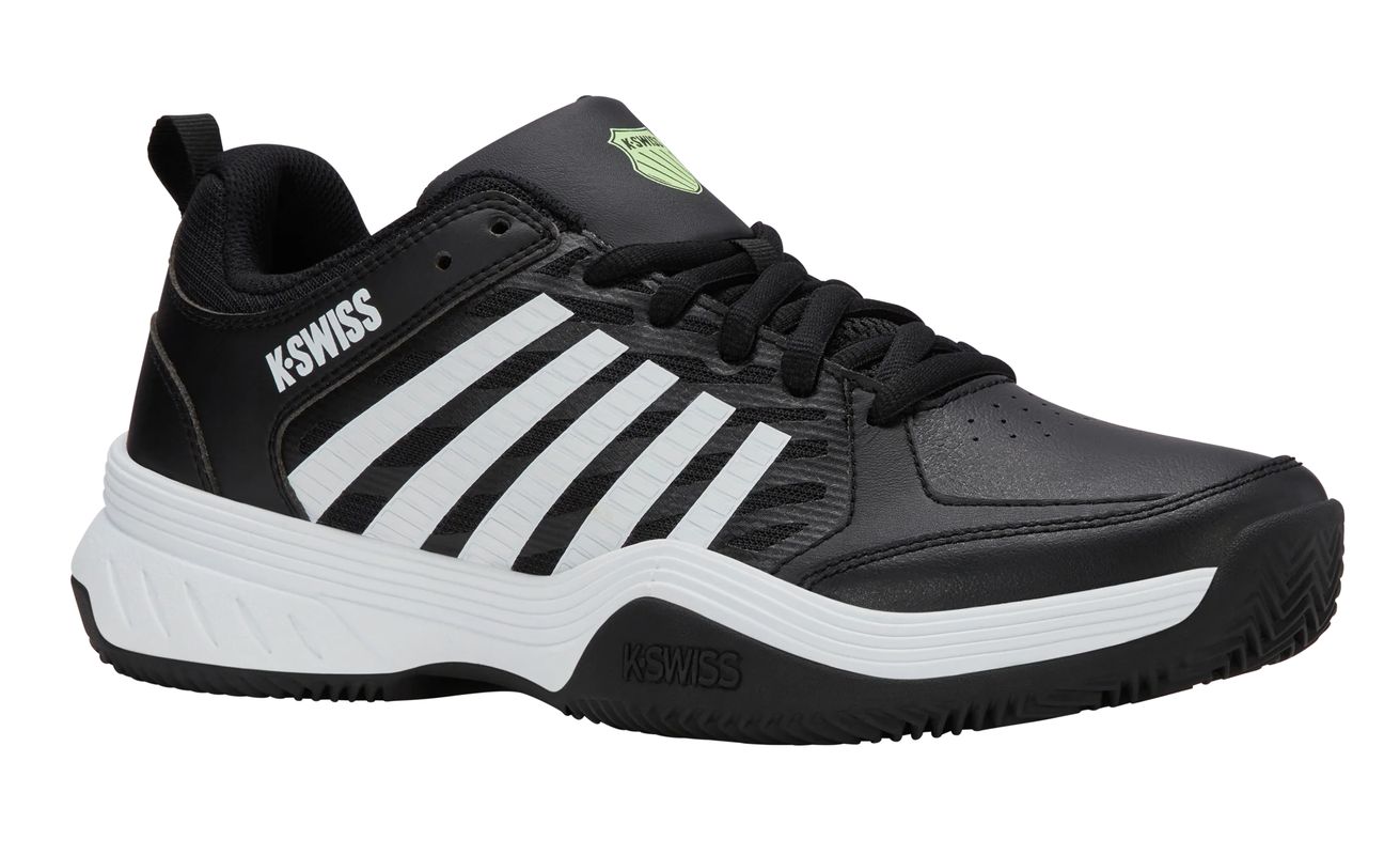 Męskie buty do padla K-Swiss Court Express 2 Clay - black/white/soft neon green