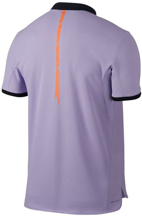 Nike RF Advantage Polo Premier - hydrangeas/black/tart