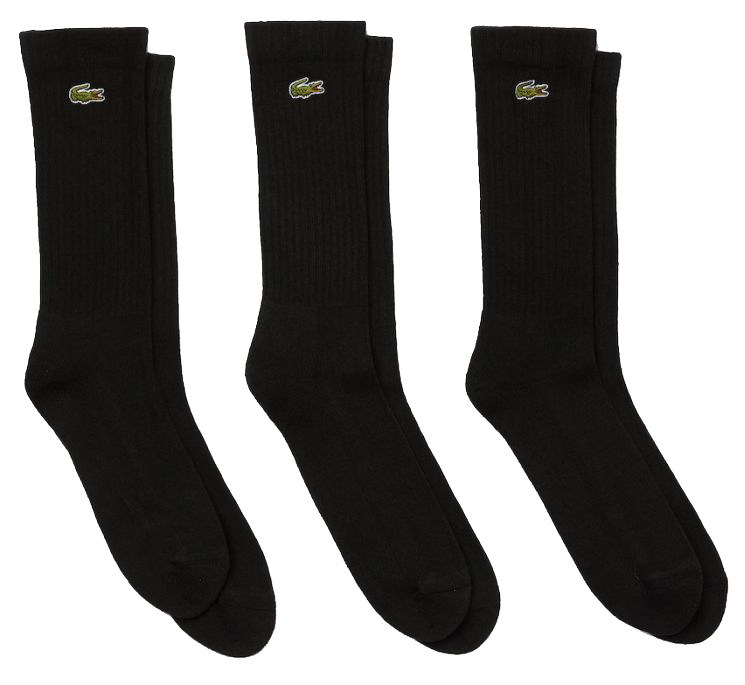 Lacoste SPORT High-Cut Cotton 3P - black/black/black