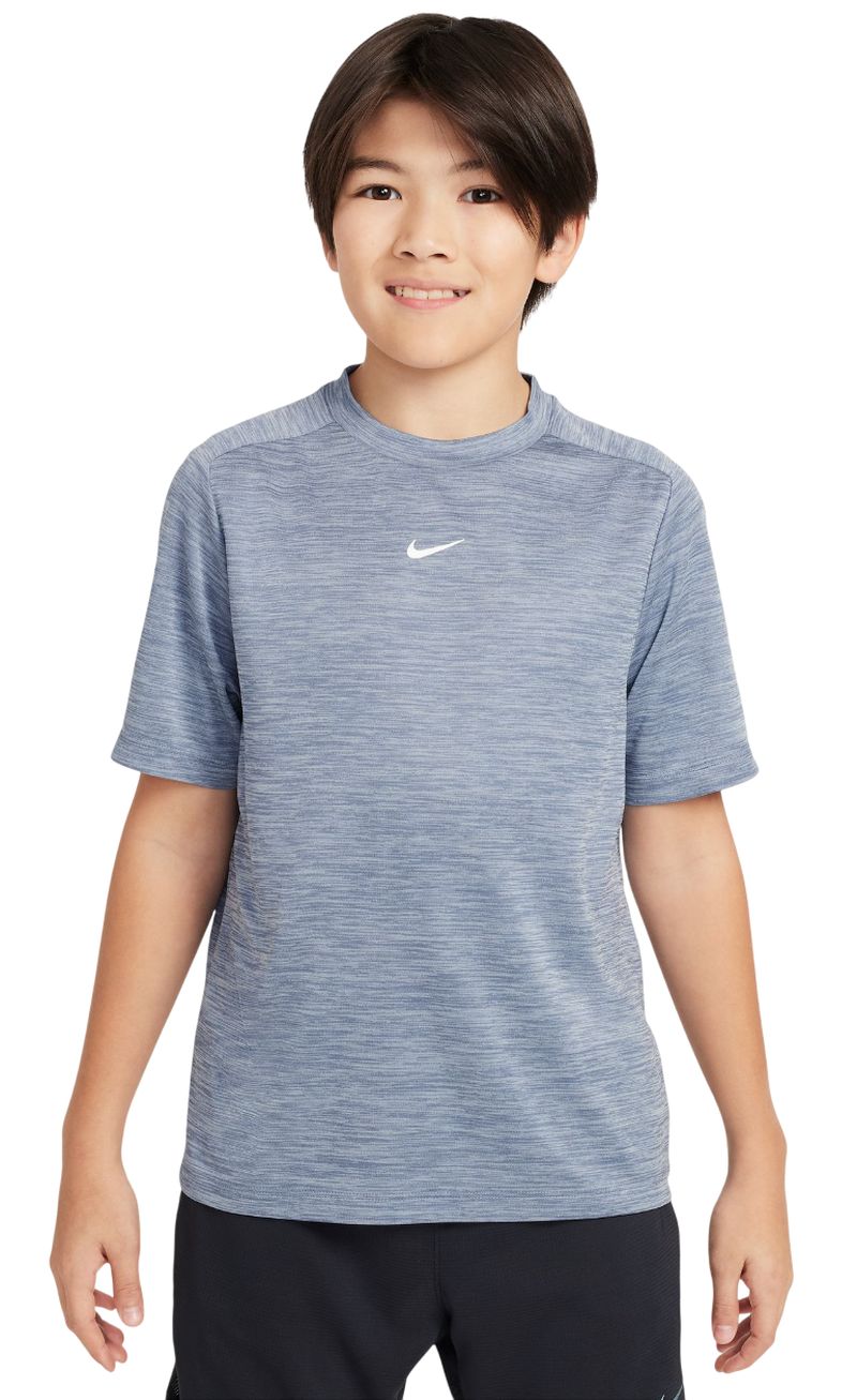 Nike Boys Multi Dri-FIT Short-Sleeve - world indigo/celestine blue/white 