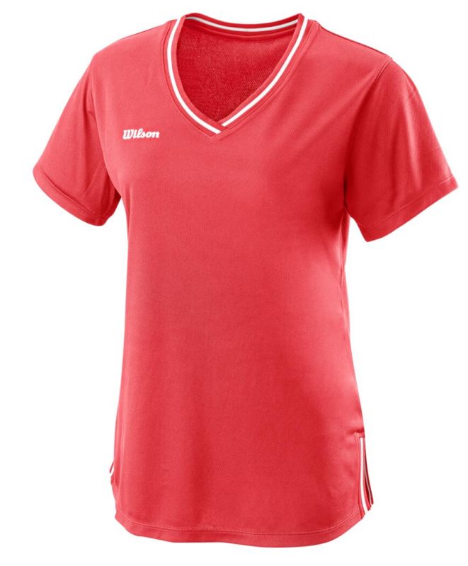 wilson-team-ii-v-neck-w-fiery-cotal-1 Wilson Team II V-Neck W - fiery cotal