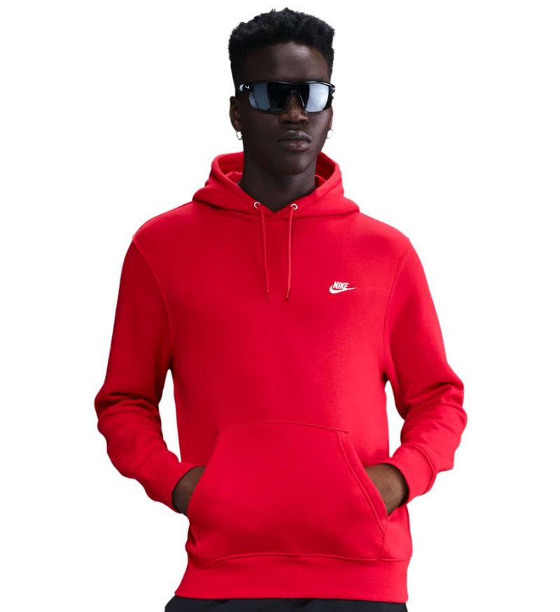 Nike Club Fleece Pullover - university red/university red/white
