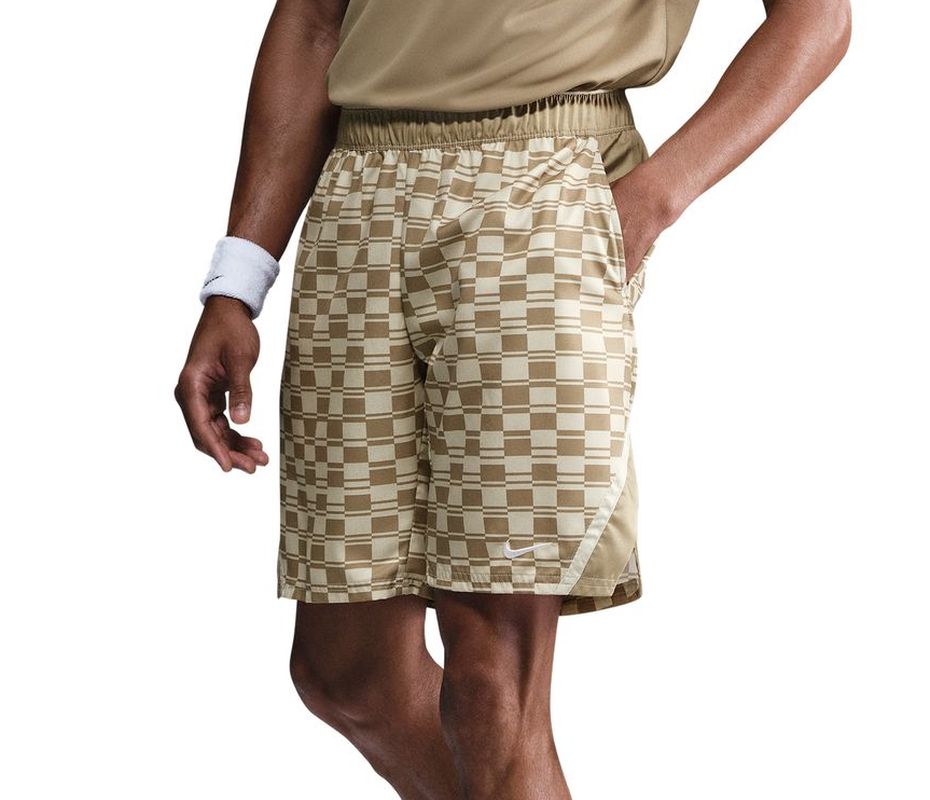 Nike Court Victory Dri-FIT 9in Tennis - lt khaki/white Nike Court Victory Dri-FIT 9in Tennis - lt khaki/white