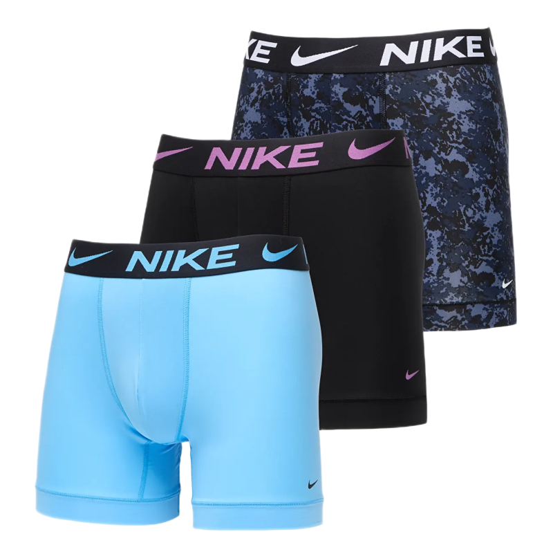 Męskie bokserki Nike Elite Breathe Boxer 3P - blue/light blue/navy