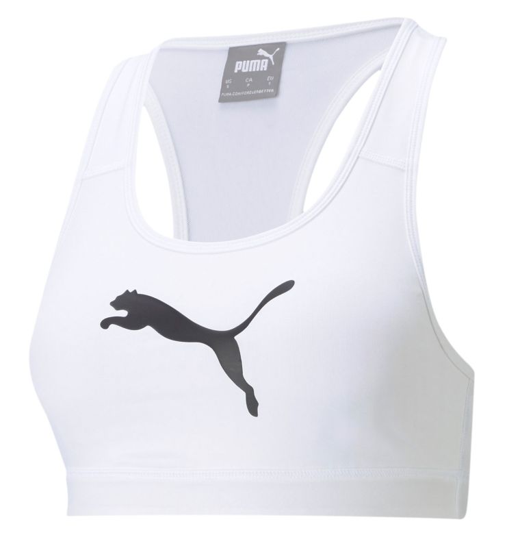 Puma Top Mid Impact 4Keeps Bra - puma white