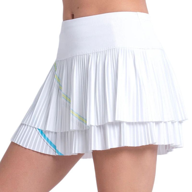 Lucky in Love Geo Glow Pleated - white