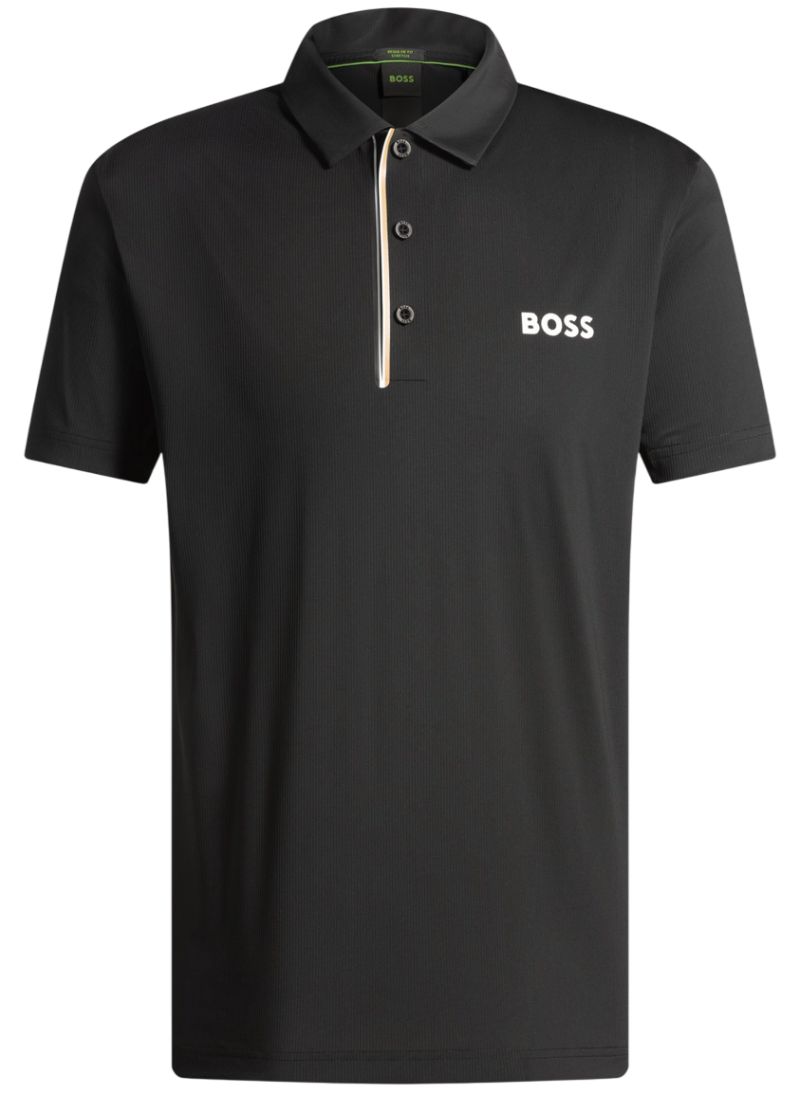 BOSS Paddy Shirt In Quick-Dry Ribbed Fabric BOSS Paddy Shirt In Quick-Dry Ribbed Fabric