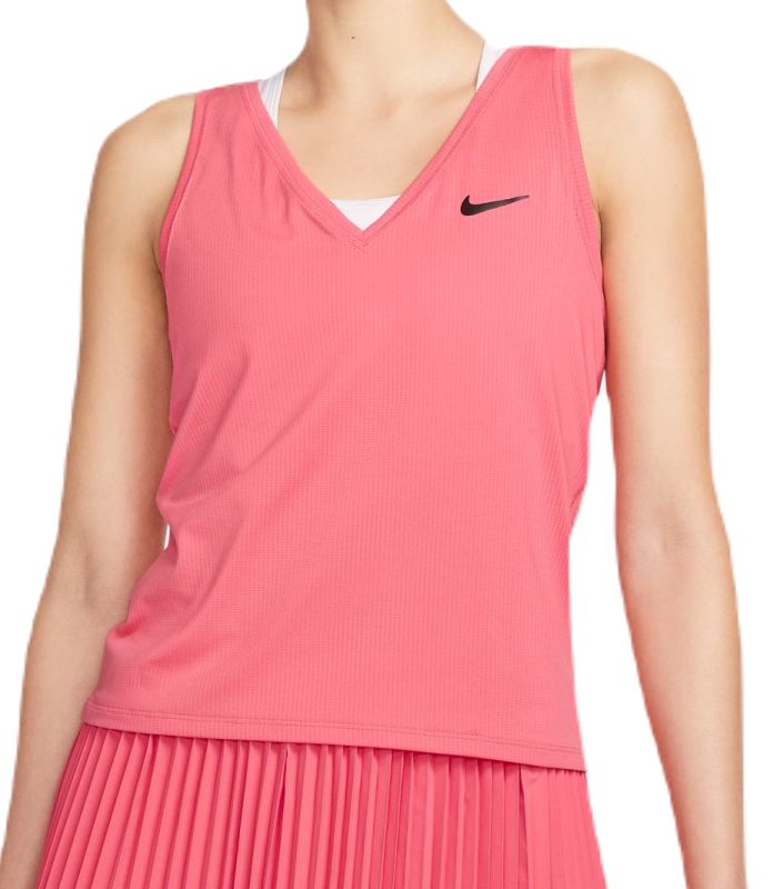 Nike Court Dri-Fit Victory Tank - sea coral/black