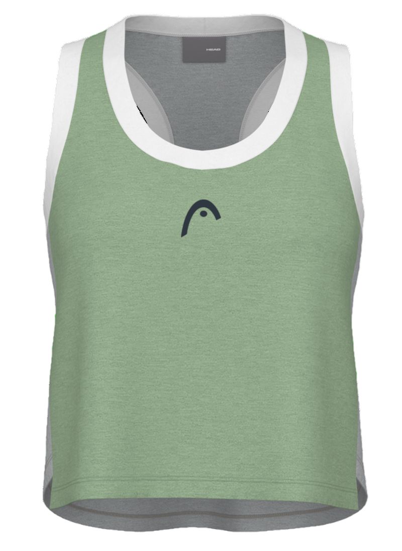 Head Play Crop Top - celery green/grey Head Play Crop Top - celery green/grey