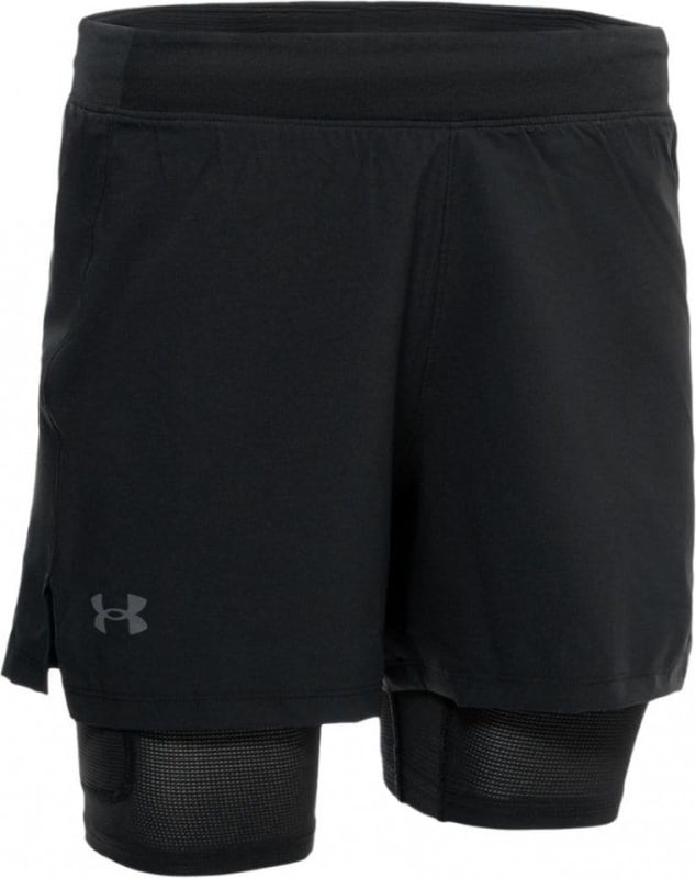 Under Armour Men's UA Iso-Chill Run 2-in-1 Shorts - black/reflective