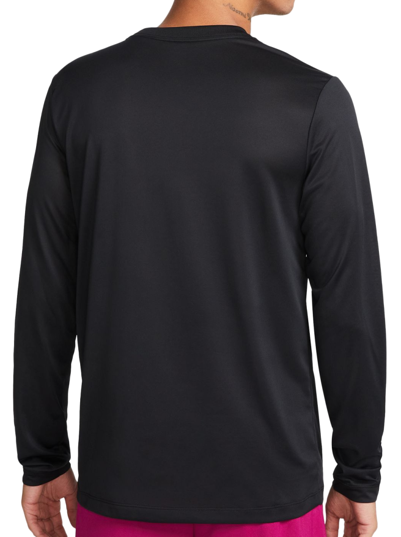 Nike Dri-Fit Legend Long Sleeve Fitness Top - black/matte silver
