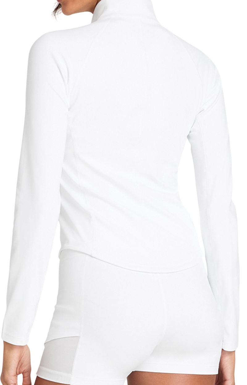 Wilson Baseline Half-Zip Long Sleeve Tee - bright white Wilson Baseline Half-Zip Long Sleeve Tee - bright white