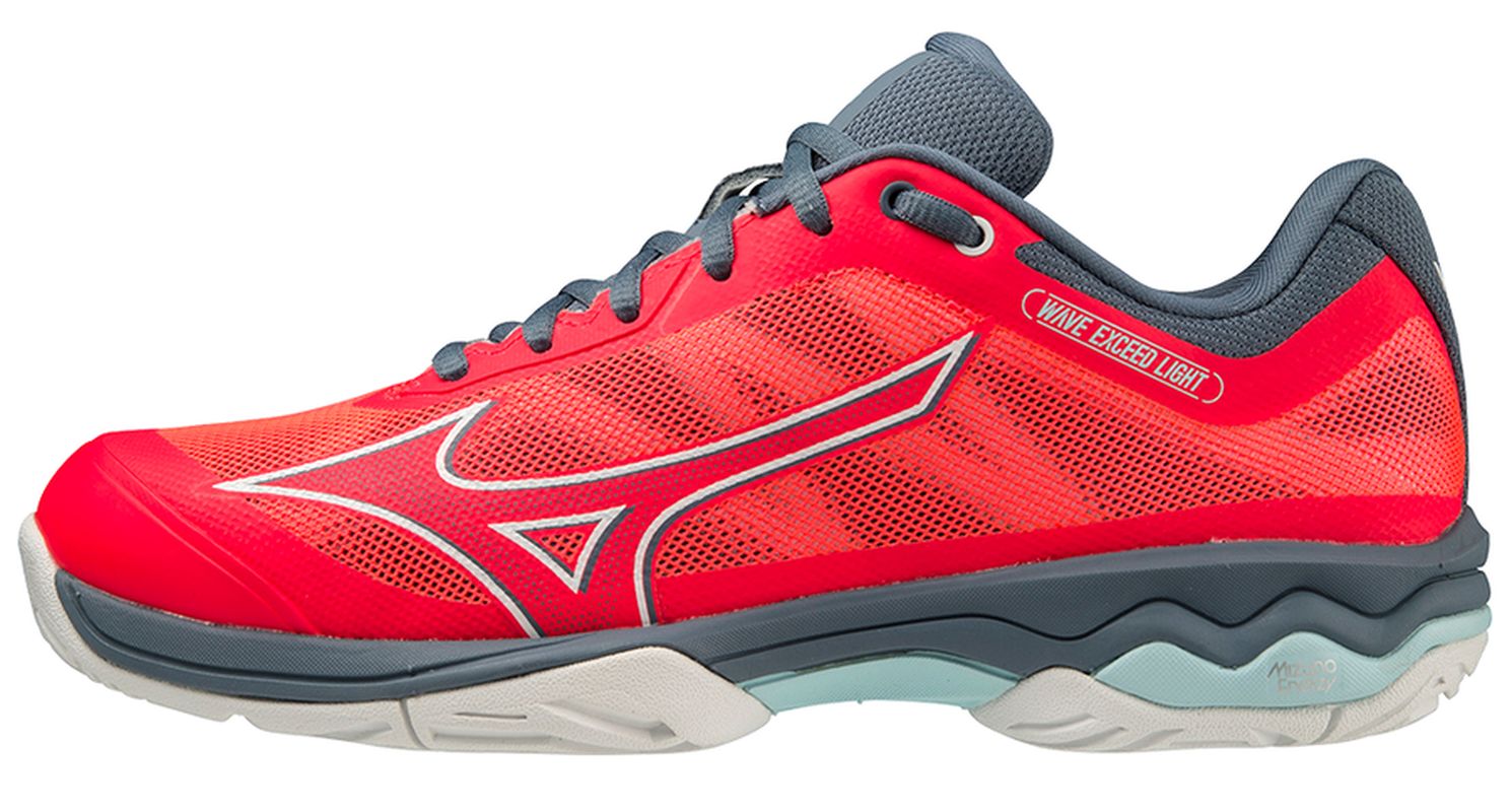 Mizuno Wave Exceed Light AC - fiery coral 2/white/china blue