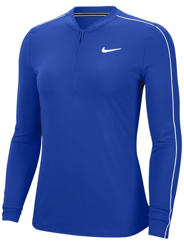 nike-court-women-dry-1-2-zip-top-game-royal-white-white-white-1 Nike Court Women Dry 1/2 Zip Top - game royal/white/white/white