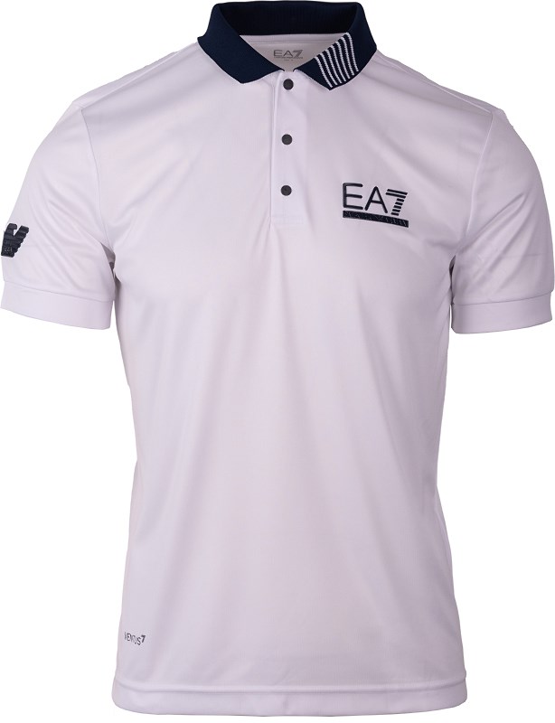 EA7 Man Jersey Polo Shirt - white