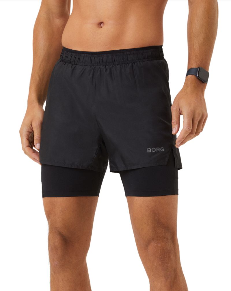 Björn Borg Running Shorts 2-1 - black beauty
