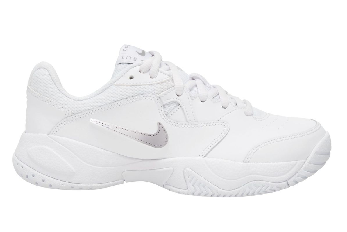 Nike Jr Court Lite 2 - white/metallic silver 