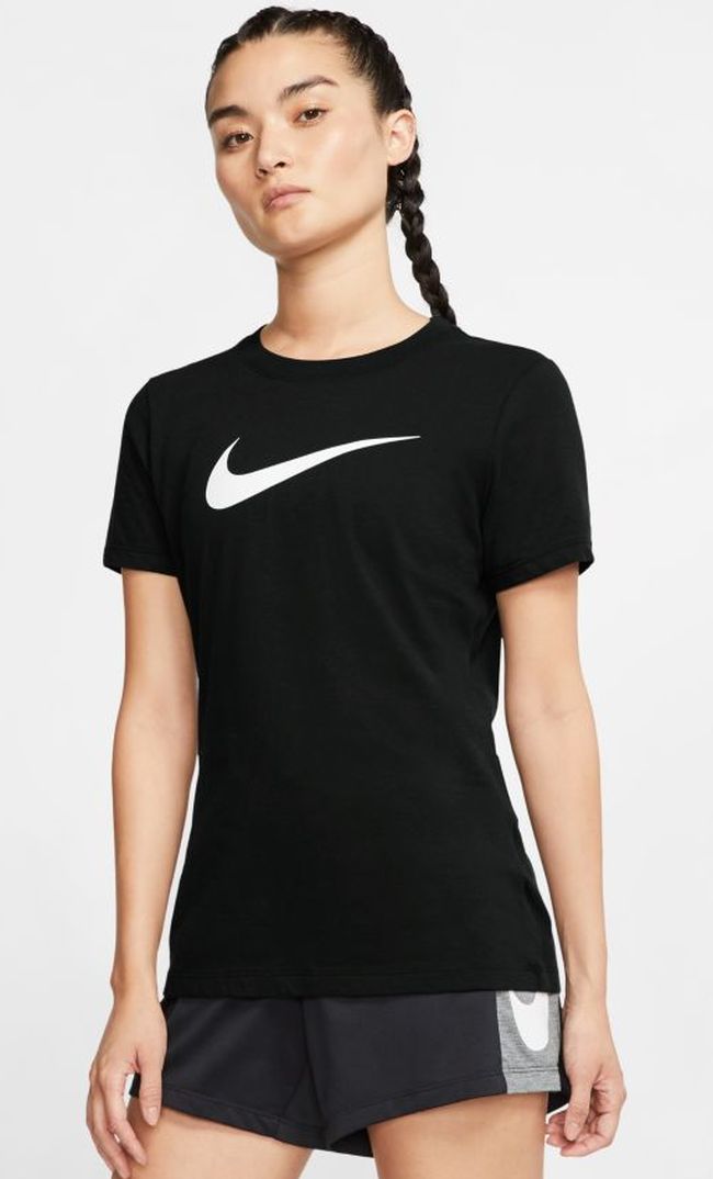 Nike Dry Tee DFC Crew W - black/heather/white