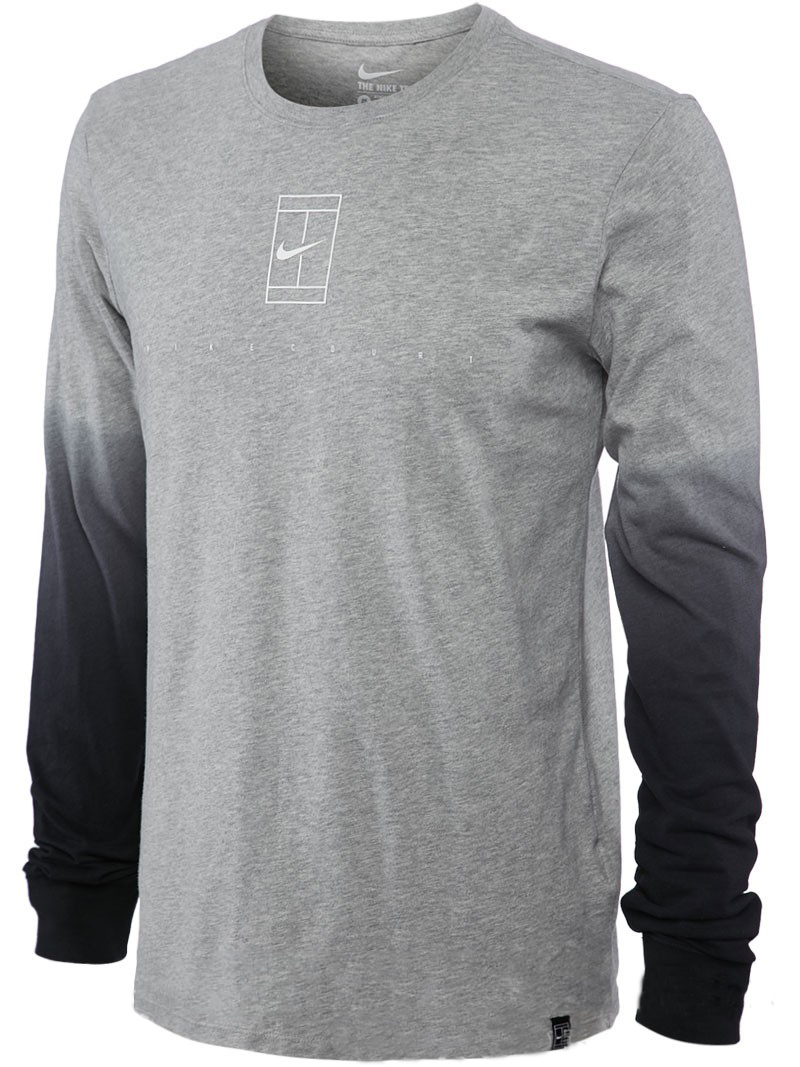  Nike Court EOS LS Tee - dark grey heather