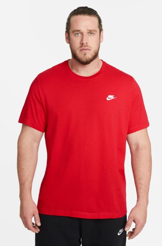 Nike NSW Club Tee M - university red/white