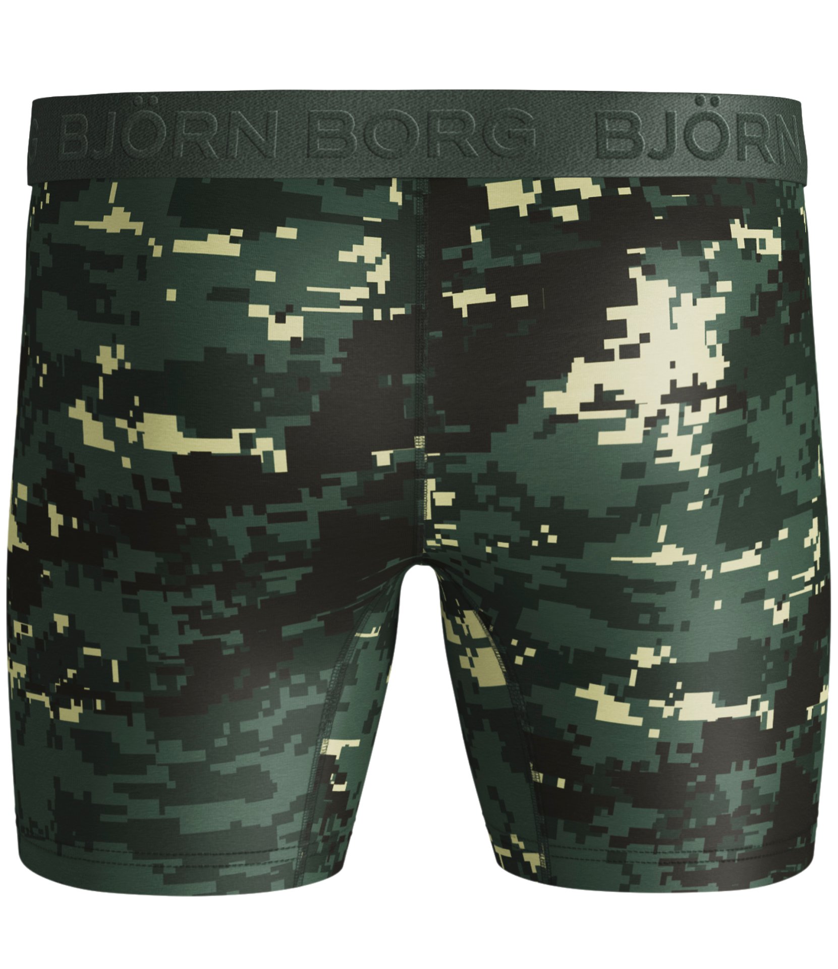 Björn Borg Shorts Per BB Digital Woodland 1P - duck green